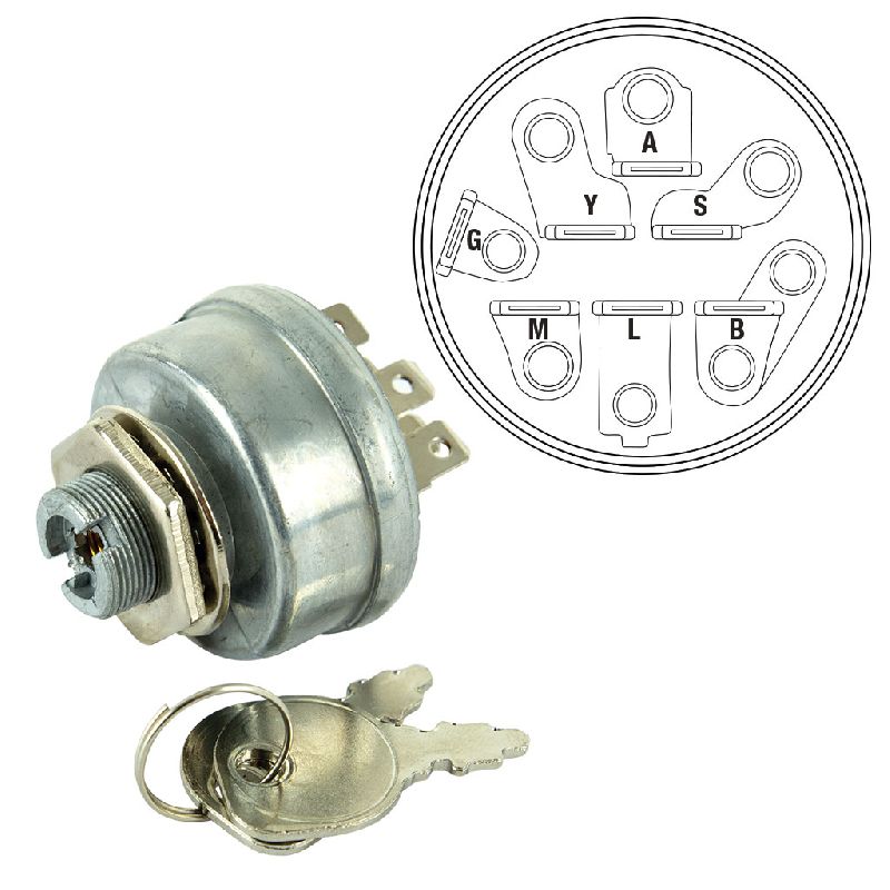 Ignition Switch 7 Pin W/ Key Suits Selected Murray Ignition Switch 7 Pin W/ Key Suits Selected Murray