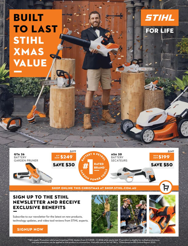 STIHL CHRISTMAS - BUILT TO LAST - GIFTS TO GO - IN-STORE +amp ONLINE