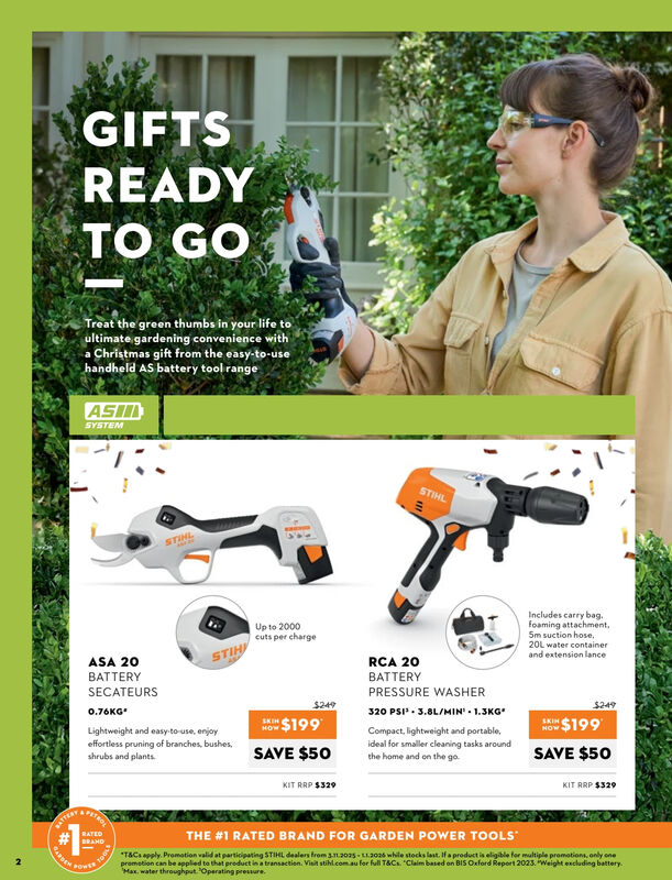 STIHL CHRISTMAS - BUILT TO LAST - GIFTS TO GO - IN-STORE +amp ONLINE