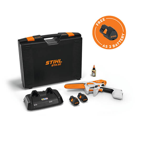 STIHL GTA 30 Dual Battery Garden Pruner Kit - AS Battery STIHL GTA 30 Dual Battery Garden Pruner Kit - AS Battery