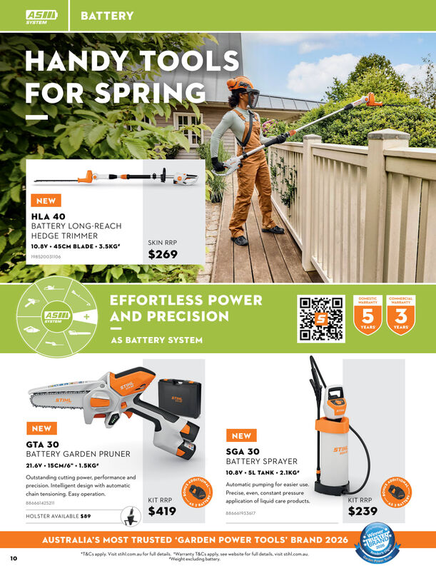 STIHL SPRING 2026 CATALOGUE - TRUSTED SINCE 1926 STIHL SPRING 2026 CATALOGUE - TRUSTED SINCE 1926