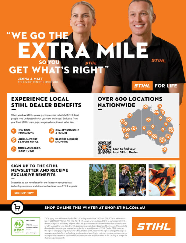  STIHL WINTER 2026 CATALOGUE - TRUSTED SINCE 1926