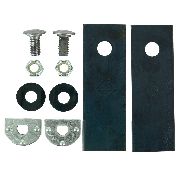 Little Bob 18" Steel Base Ute Side Dischrge Blade & Bolt Set