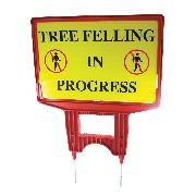 Tree Felling In Progress Sign Strong Plastic