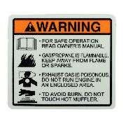 Kawasaki Warning Label