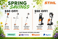 🌻SPRING INTO SPRING WITH STIHL $50.00 OFF DEALS