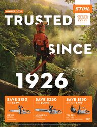 STIHL 2026 WINTER CATALOGUE SALE INSTORE & ONLINE