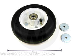 Walker 5715-24 Complete Caster Wheel - 8 x 3.00-4