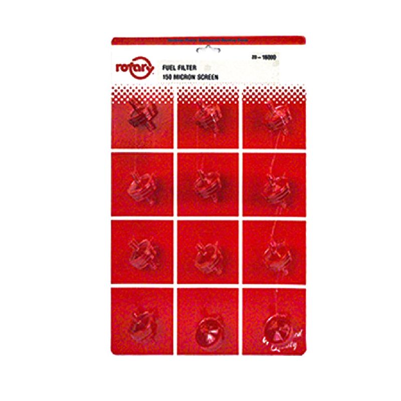 Fuel Filter 150 Micron Fits 1/4" Fuel Line (sheet Of 12) Fuel Filter 150 Micron Fits 1/4" Fuel Line (sheet Of 12)