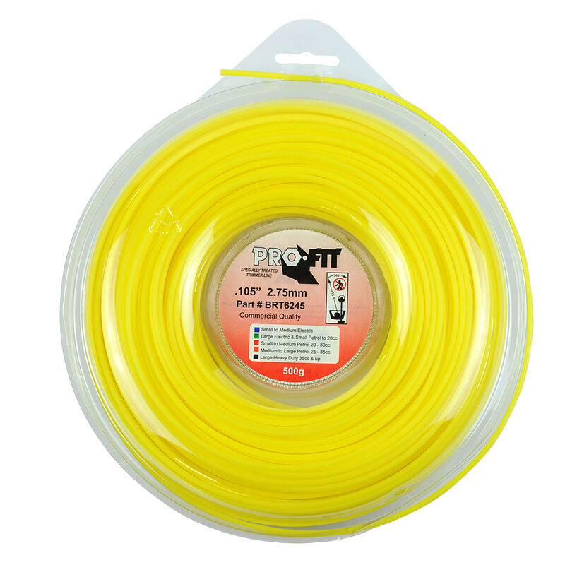 Pro Fit Trimmer Line Yellow .105" / 2.75mm Donut Length 77m
