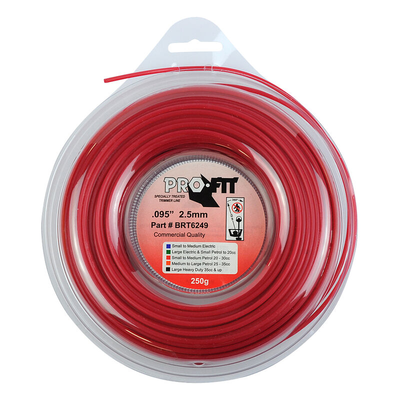 Pro Fit Trimmer Line Red .095" / 2.50mm Donut Length 48m