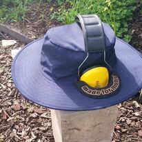Blue Hat made for Earmuffs  Different Sizes