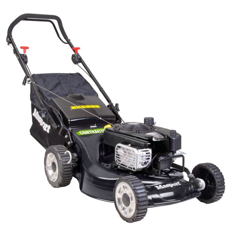 MASPORT Lawn Mower Pro Power Self Drive 21andquot Cut Steel  Petrol
