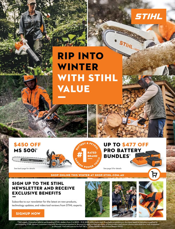 STIHL RIP INTO WINTER 2025 CATALOGUE