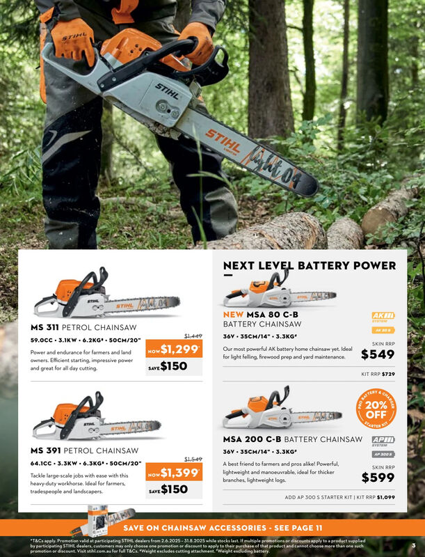 STIHL RIP INTO WINTER 2025 CATALOGUE