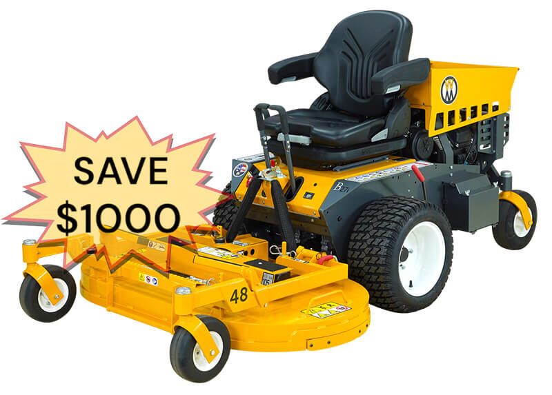 Walker MB27i + 48 Multi Deck + Height Adj Mower
