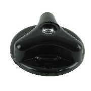 Black Plastic Left Hand Threaded Manual Feed Nylon Head Knob