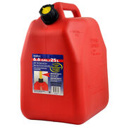 Scepter Plastic Fuel Can W/ Pourer Red 25l