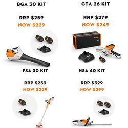 $30 OFF STIHL AS BATTERY KITS
