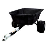 Trailer Poly Swivel Atv Dump Cart 12.5 Cu/ft Level Capacity / 15 Cu/ft Heaped Ca