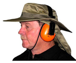FUNNEL WEB HEADGEAR HAT for Mowing / Prospecting - Multiple Sizes