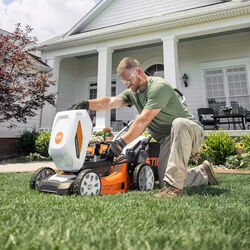 STIHL Lawn Mower RMA 348 V Skin 46cm Cut  Battery Coming Soon