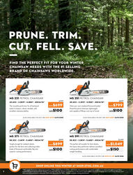 STIHL RIP INTO WINTER 2025 CATALOGUE