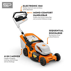 STIHL RMA 453 PV Lawn Mower  51cm Cut  Skin  AP Battery  Coming Soon