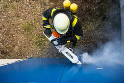 STIHL Rescue Saw MS 462 CM 20and39and39 Bar With Depth Limiter