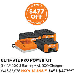 STIHL Battery AP 500 S Ultimate Pro Power Kit
